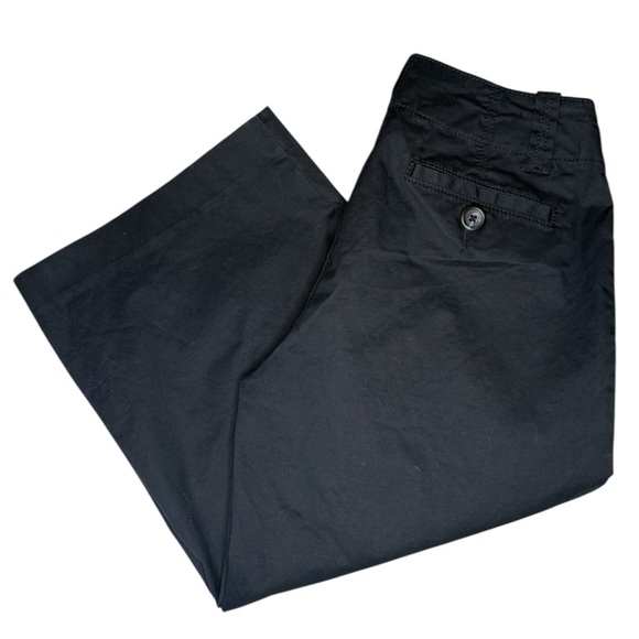 Banana Republic Navy Martin Stretch Wide Leg Cropped Capris. Size 2 - Picture 5 of 9